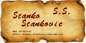 Stanko Stanković vizit kartica
